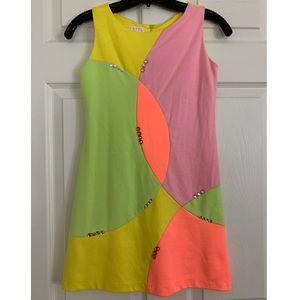 Biscotti Bright girls party dress